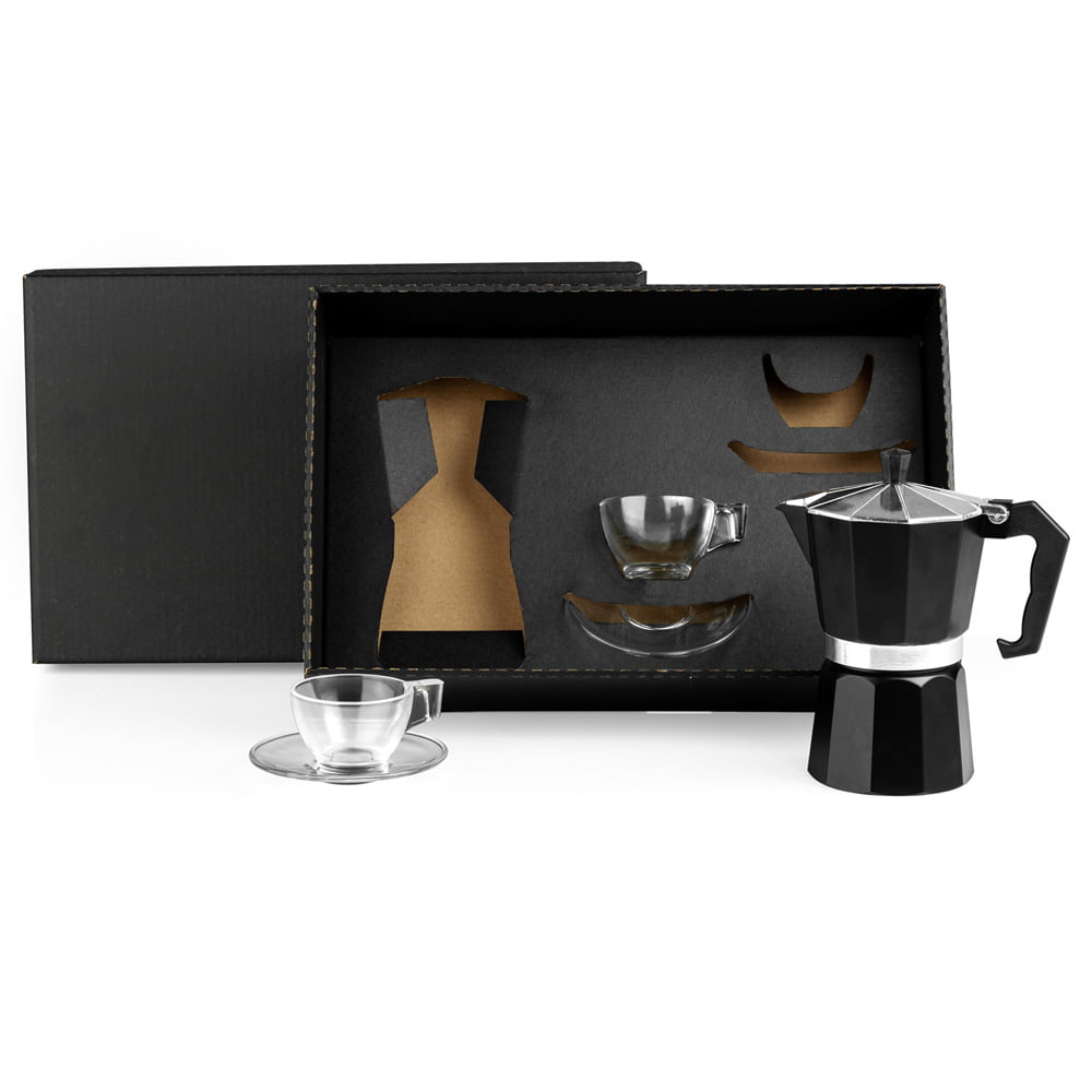 Kit Café Personalizado 5 Peças Com cafeteleira SMKT-90232 Brindes Personalizados