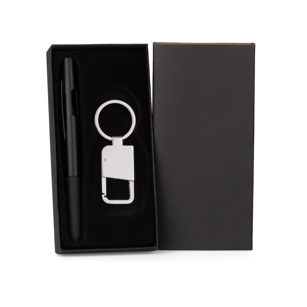 Kit Caneta e Chaveiro Metal SMCC-73591 Brinde Personalizado