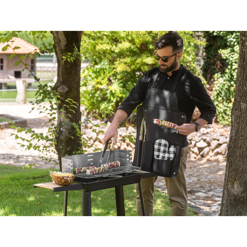 Kit Churrasco Personalizado 4 Peças Com Estojo 600D SP94112 Brindes Personalizados