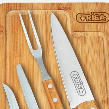 Kit Churrasco Personalizado 5 Peças Caixa Preta SMMB-19603 Brinde Personalizado