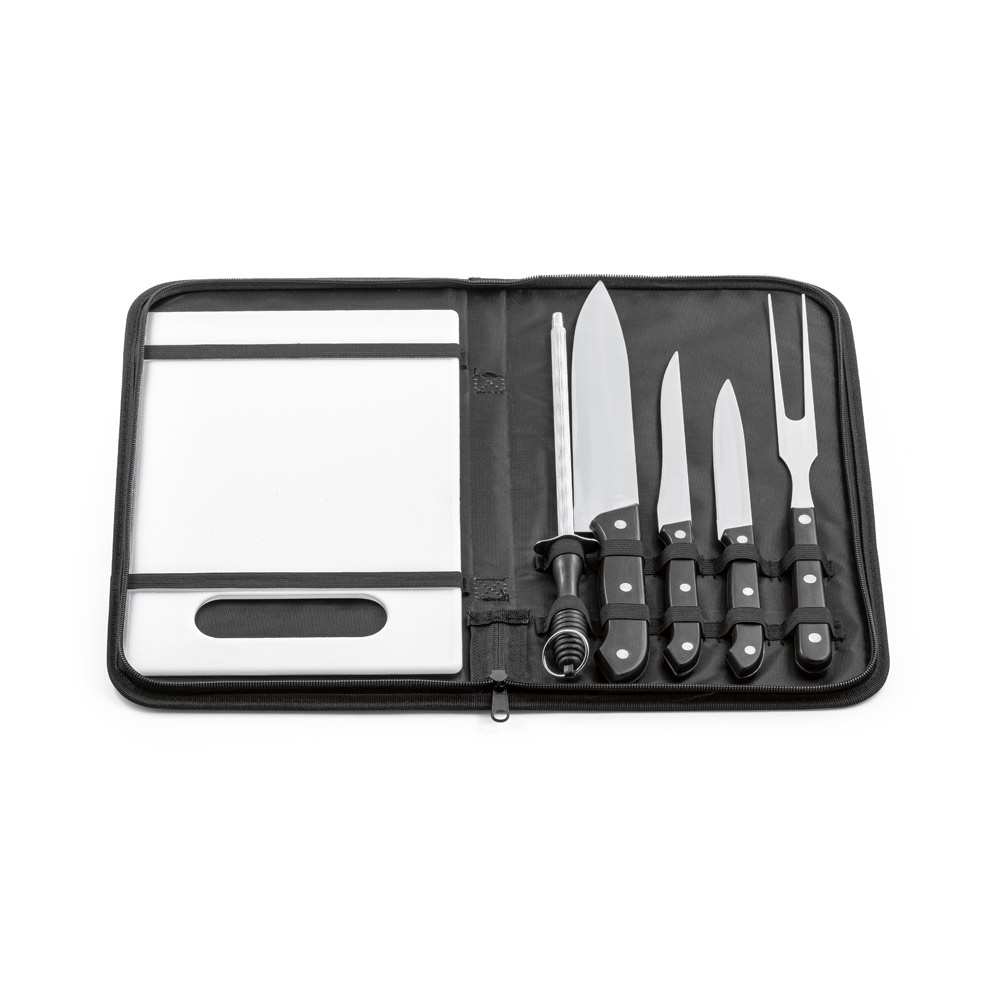 Kit Churrasco Personalizado 5 Peças SP94144 Estojo Nylon Brinde Personalizado