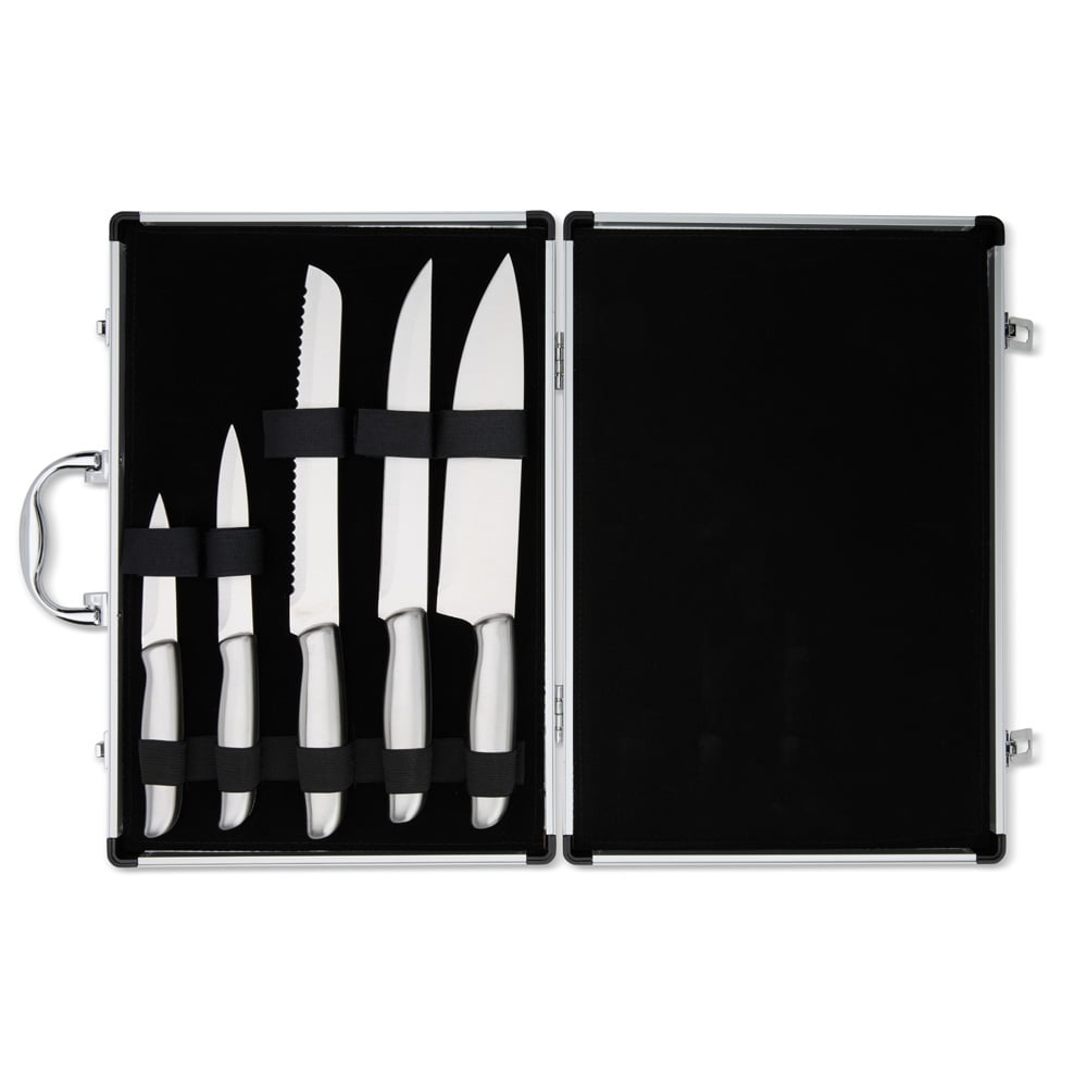 Kit Churrasco Personalizado Maleta com Revestimento 5 Peças X10081B Brinde Personalizado