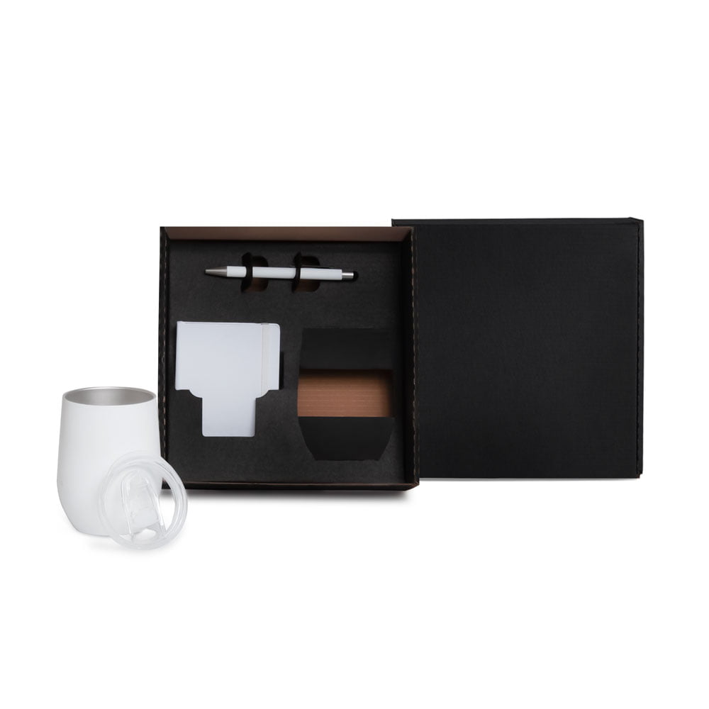 Kit Copo E Acessórios 3 Peças SMKT-90333 Brindes Personalizados