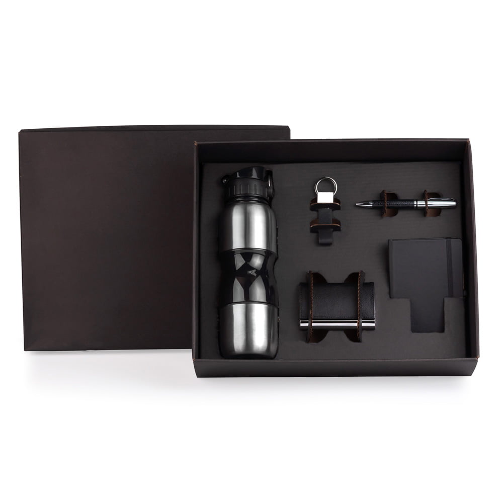 Kit Escritório 5 Peças Squeeze 750 ML SMKT-9042N Brinde Personalizado