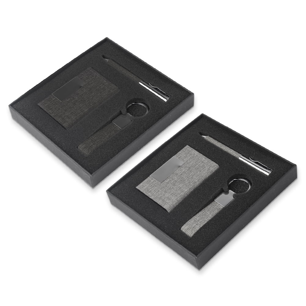 Kit Escritório Personalizado Metal 3 Itens ASIJ150 Brindes Personalizados