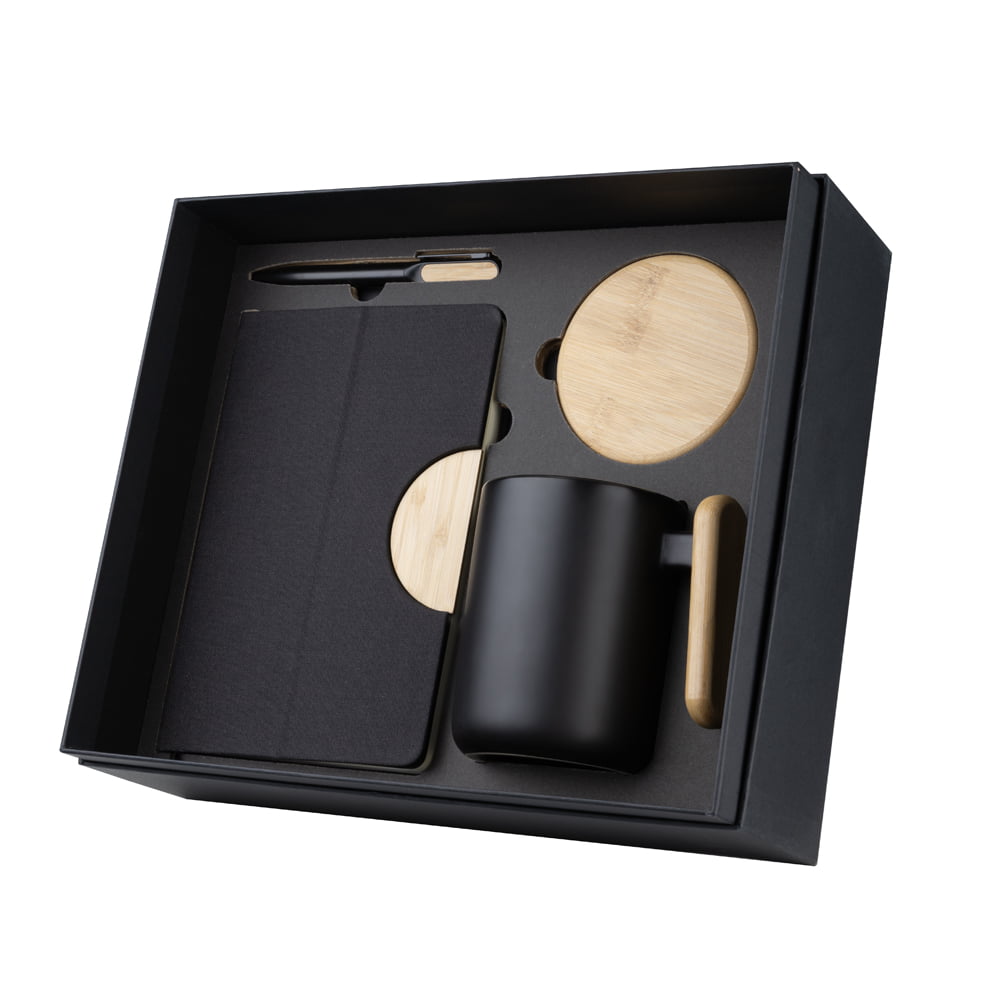 Kit Executivo Personalizado Caderno, Caneca e Caneta Metalica ASICJ325