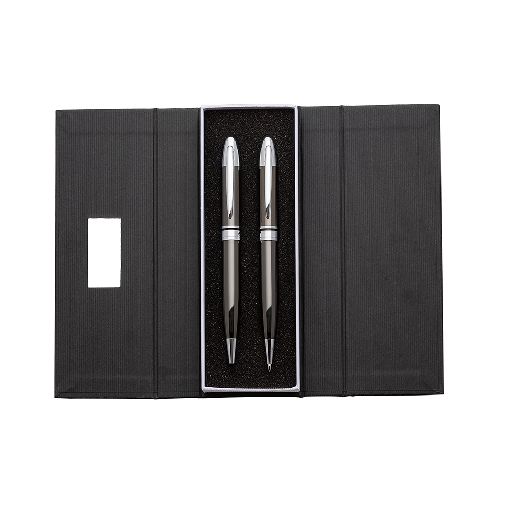 Kit Executivo Personalizado Caneta e Lapiseira Metálica X180PAR Brinde Personalizado