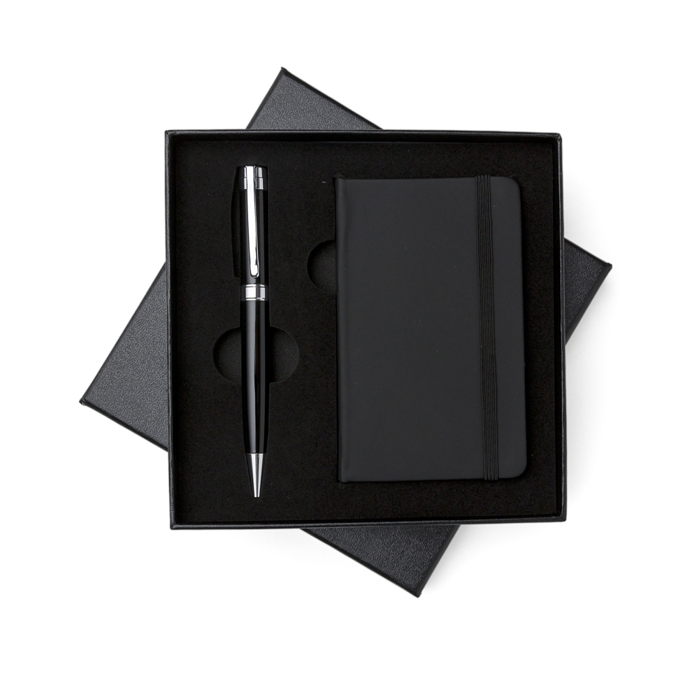 Kit Executivo Personalizado Caneta Metal Caderneta Emborrachada X10889 Brindes Personalizados