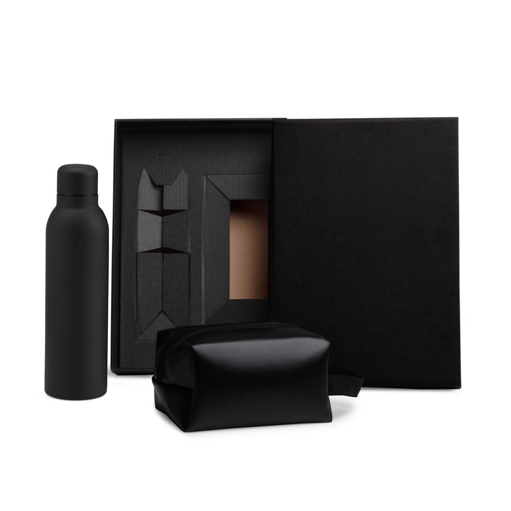 Kit Garrafa e Acessórios Personalizado 2 Peças SMKT-90363 Brinde Personalizado