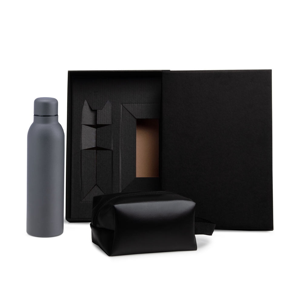 Kit Garrafa e Acessórios Personalizado 2 Peças SMKT-90364 Brindes Personalizado