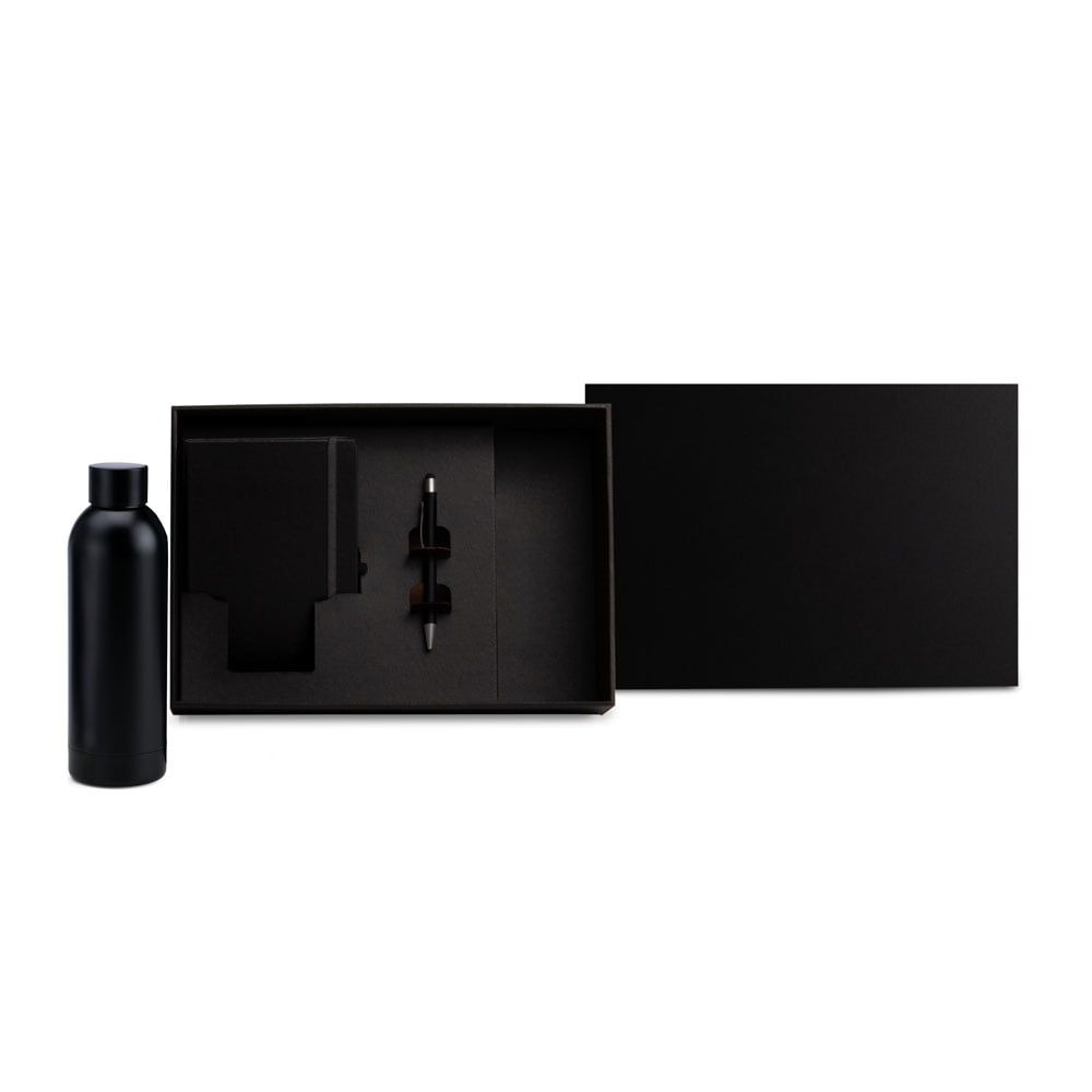 Kit Garrafa e Acessórios Personalizado 3 Peças SMKT-90358 Brinde Personalizado