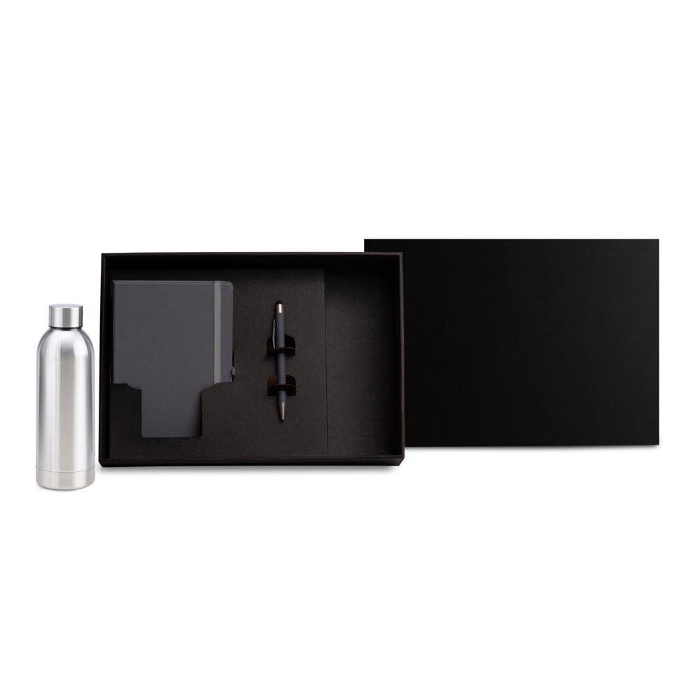 Kit Garrafa e Acessórios Personalizado 3 Peças SMKT-90359 Brindes Personalizado