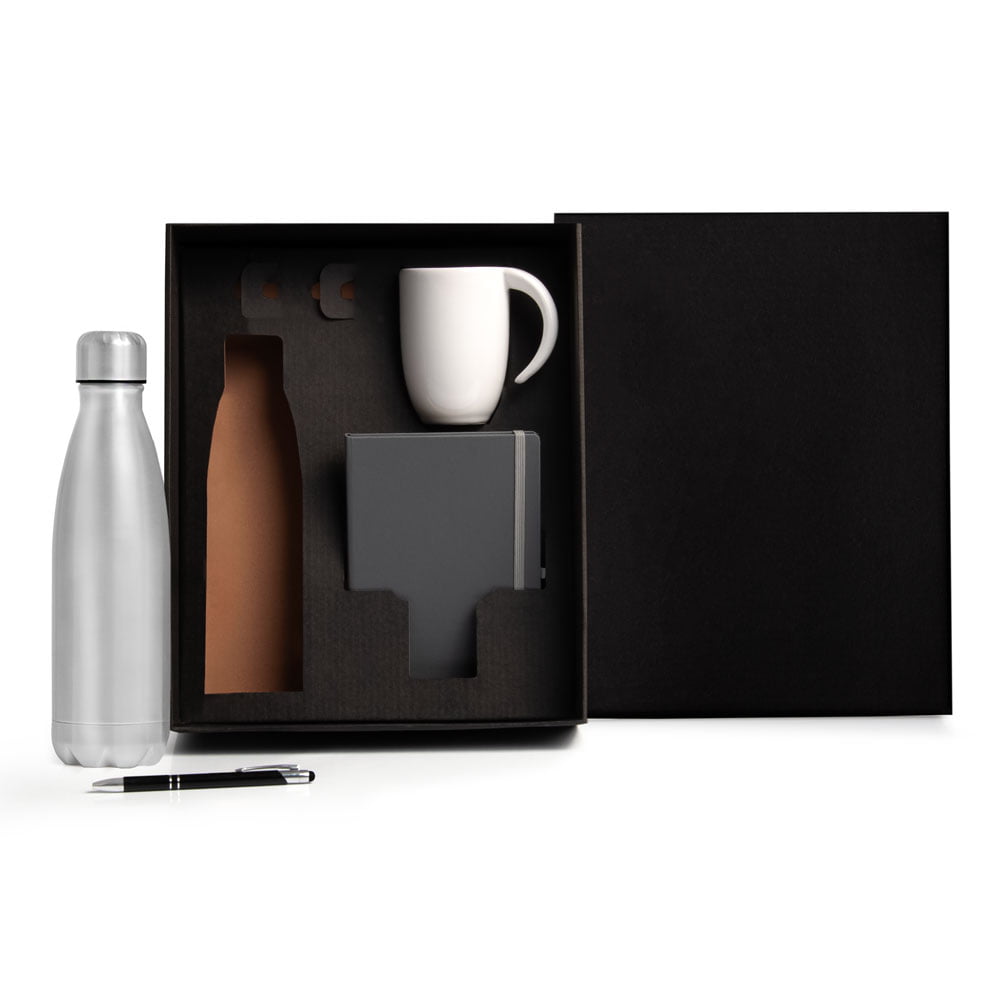 Kit Garrafa e Acessórios Personalizado 4 Peças SMKT-90393 Brindes Personalizado