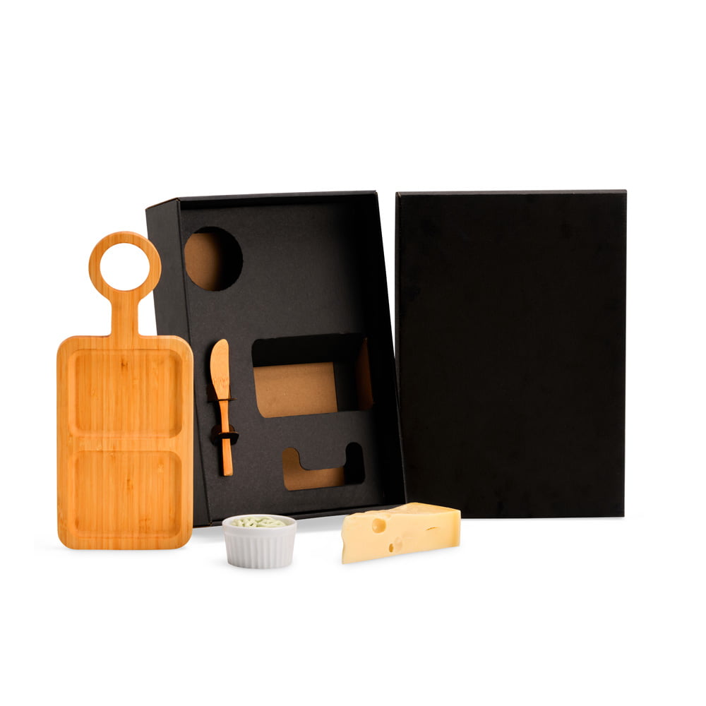 Kit Petisco Personalizado Bambu 3 Peças SMKT-90476 Brindes Personalizados