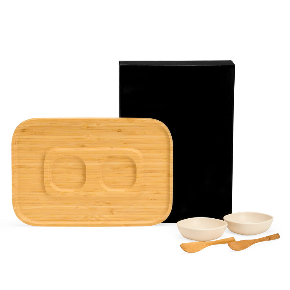 Kit Petisco Personalizado Bambu 5 Peças SMPD-00633 Brinde Personalizado