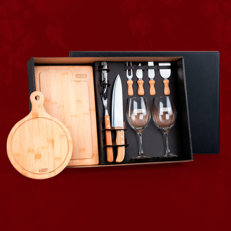 Kit Queijo Personalizado 11 Peças  SMKT-9027Q Brindes Personalizados