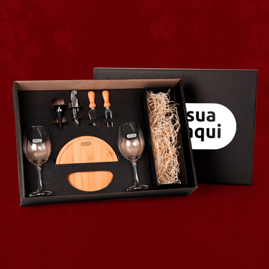 Kit Queijo Personalizado 7 Peças  SMKT-90208 Brinde Personalizado