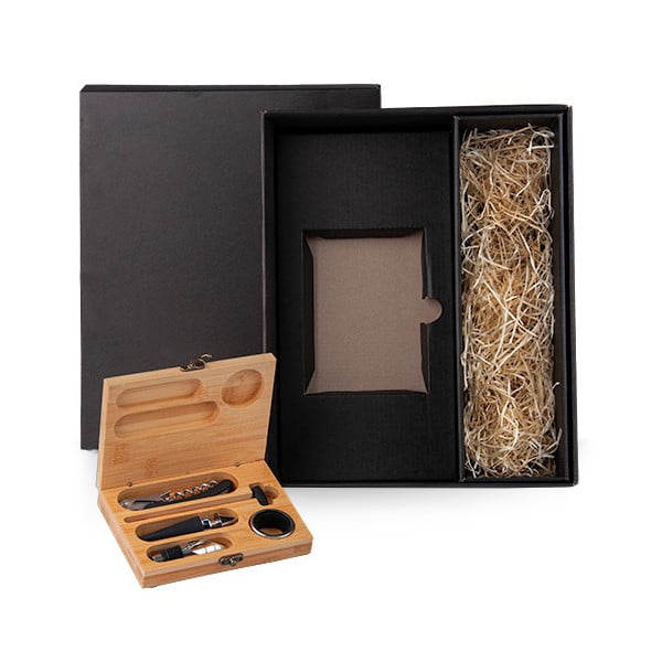 Kit Vinho Personalizado 6 Peças SMKT-9024R Brindes Personalizados