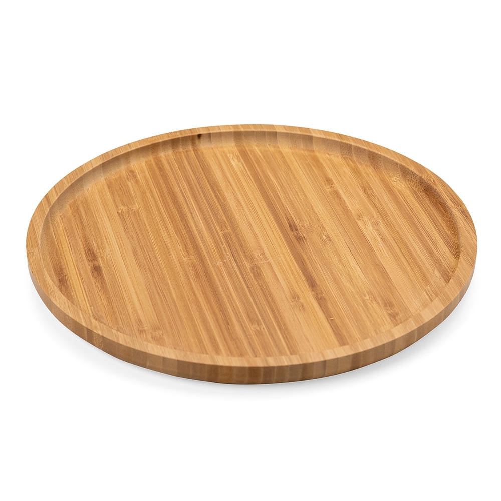 Petisqueira Personalizada 30x30 cm Redonda Bambu X18612 Brinde Personalizado