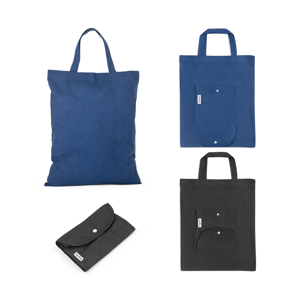 Sacola Personalizada Algodão e Poliéster Reciclado Sustentável MSP92328 Brinde Personalizado