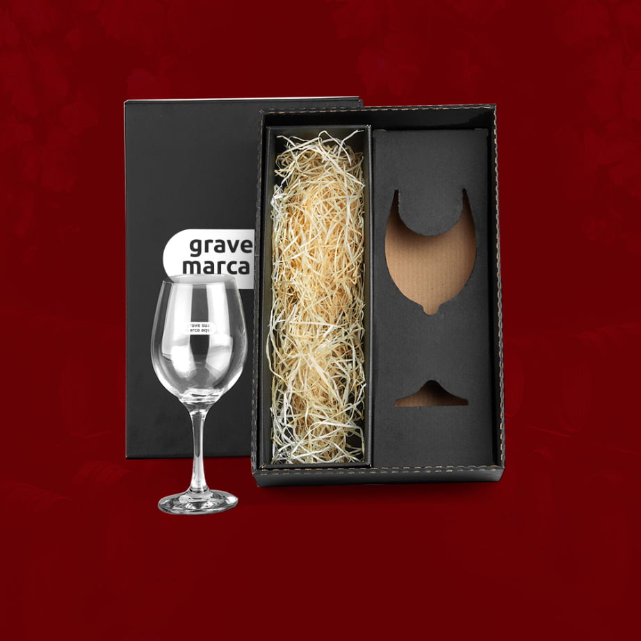 Taça de Vidro Personalizado 490 ML SMVI-4X611 Brinde Personalizado