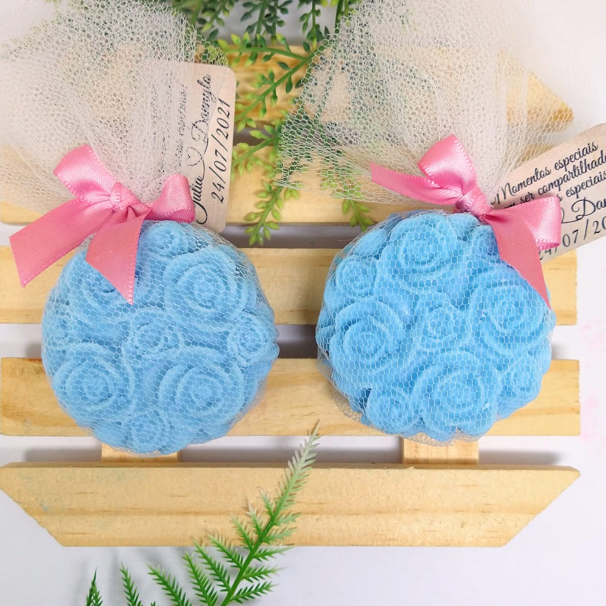Lembrancinha Casamento Sabonete Rosa Provence