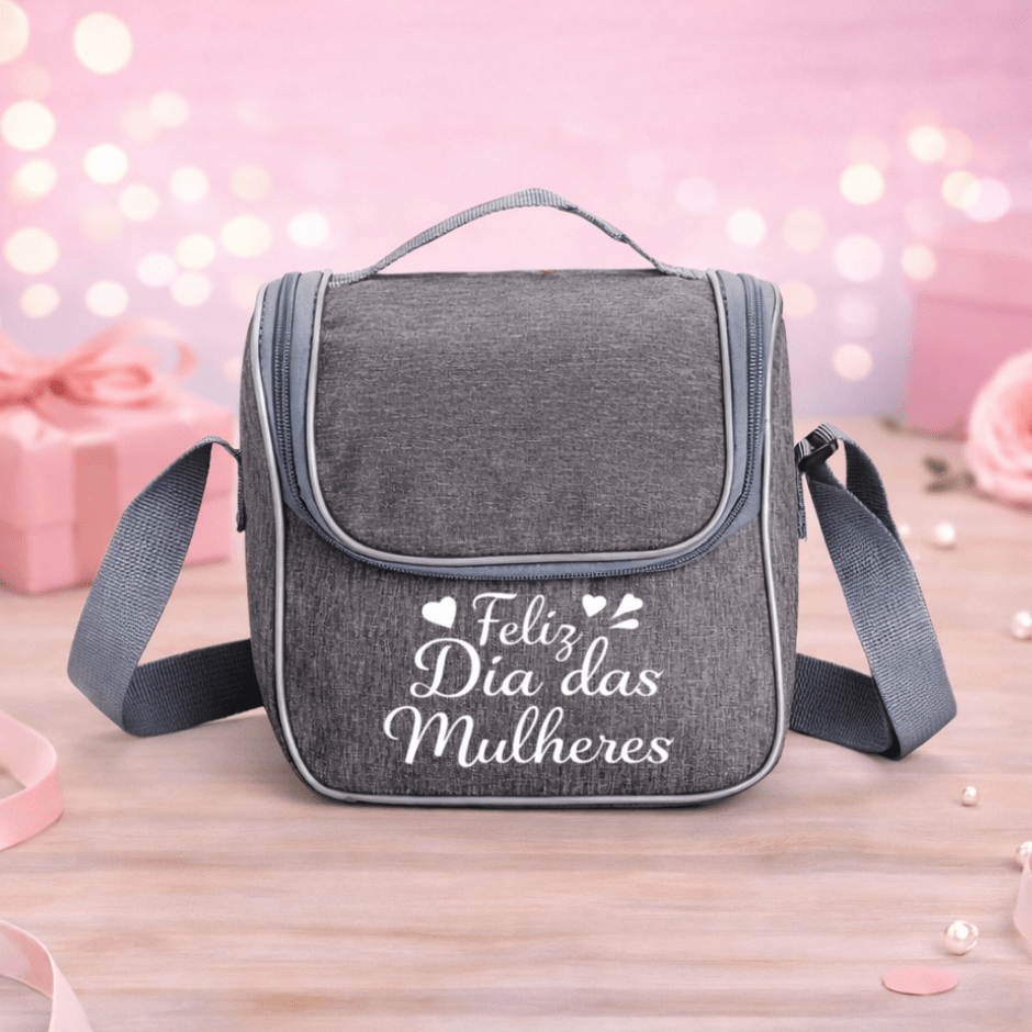 Brinde Dia Das Mulheres Personalizado Bolsa Térmica 6 Litros Oxford X18964-MULHER Brinde Personalizado