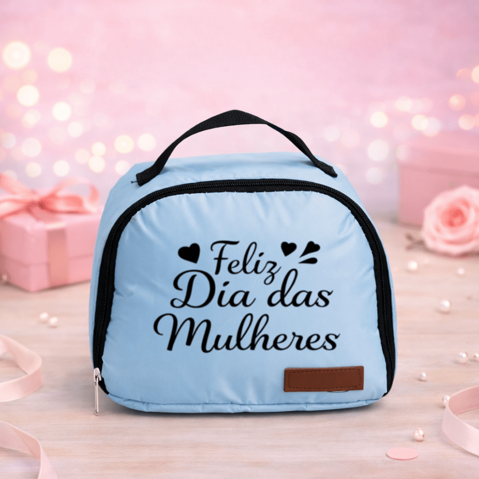 Brinde Dia Das Mulheres Personalizado Bolsa Térmica 8L Nylon X18951-MULHER Brindes Personalizados