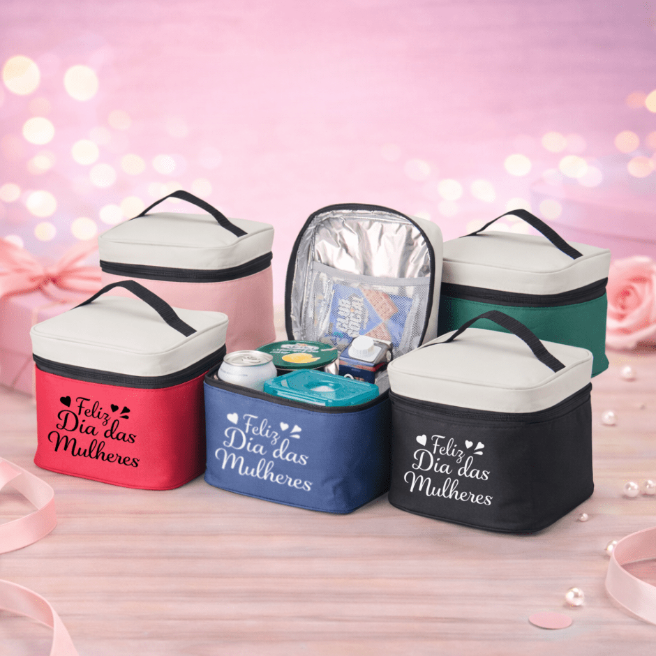 Brinde Dia Das Mulheres Personalizado Bolsa Térmica Nylon 4L X01331-MULHER Brindes Personalizados