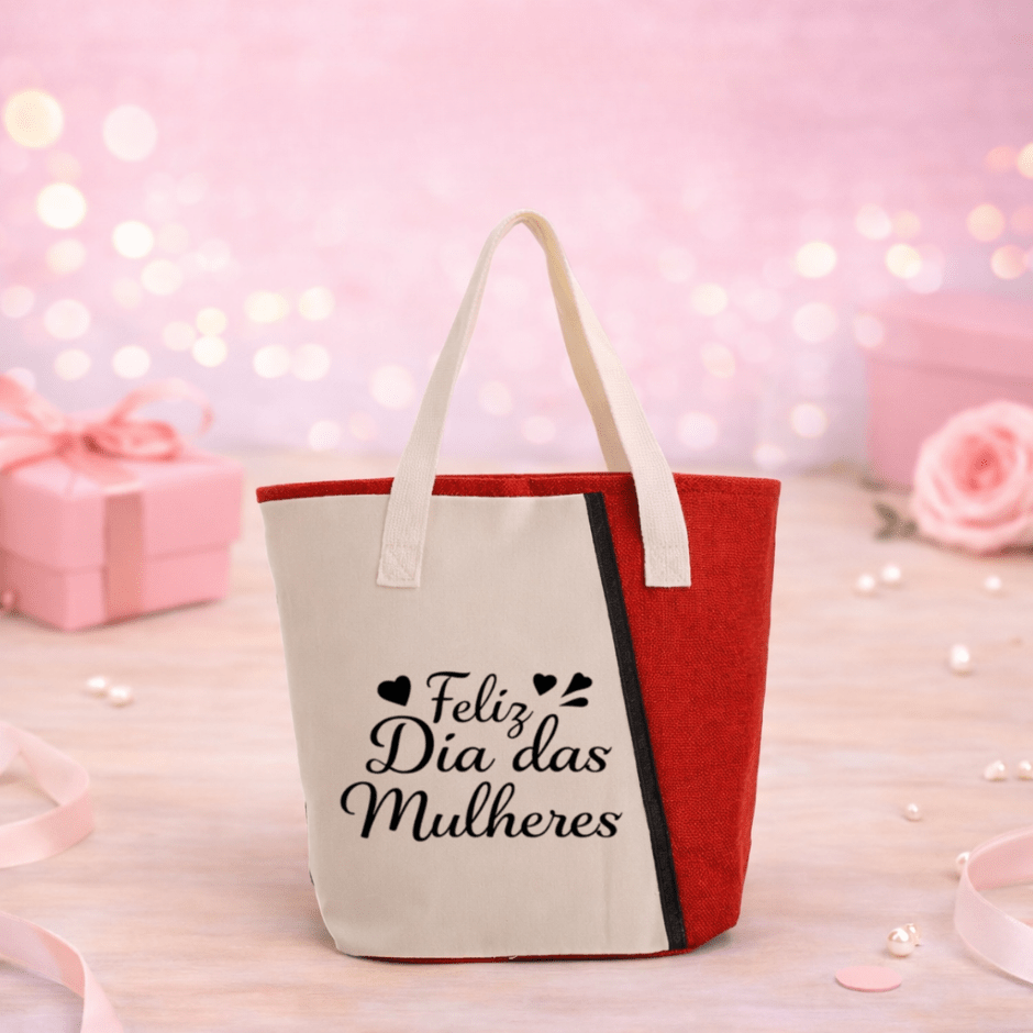 Brinde Dia Das Mulheres Personalizado Bolsa Térmica Poliéster 9 Litros X09062-MULHER Brinde Personalizado