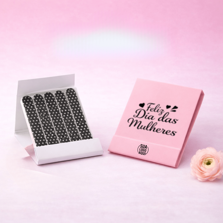 Brinde Dia Das Mulheres Personalizado Kit Lixa 6 Lixas SP94856-MULHER Brindes Personalizados