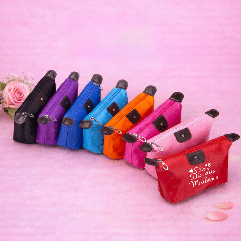 Brinde Dia Das Mulheres Personalizado Necessaire Poliéster Impermeável X18516-MULHER Brindes Personalizados