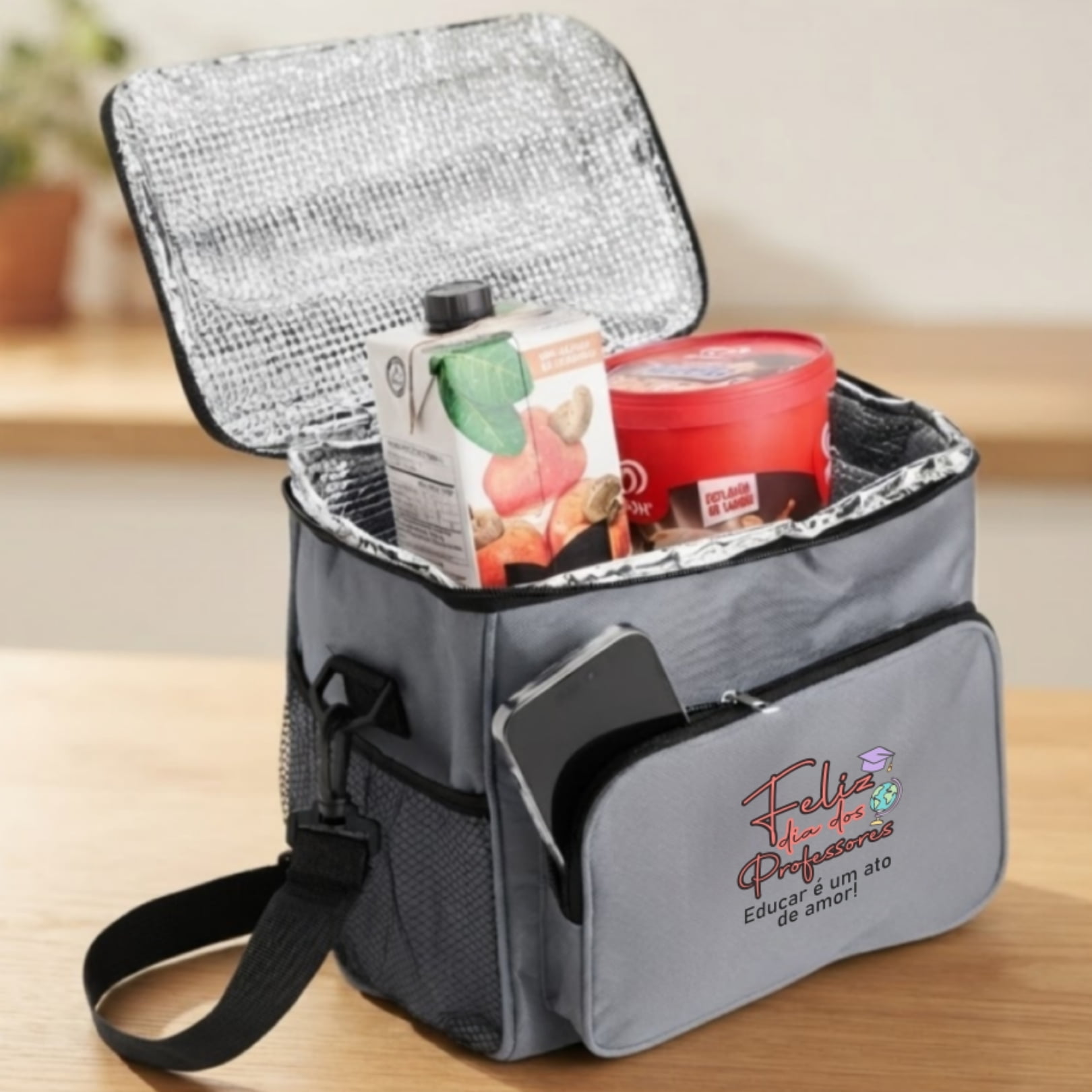 Brinde Presente Dia dos Professores Bolsa Térmica Personalizada 11 Litros Oxford X18965