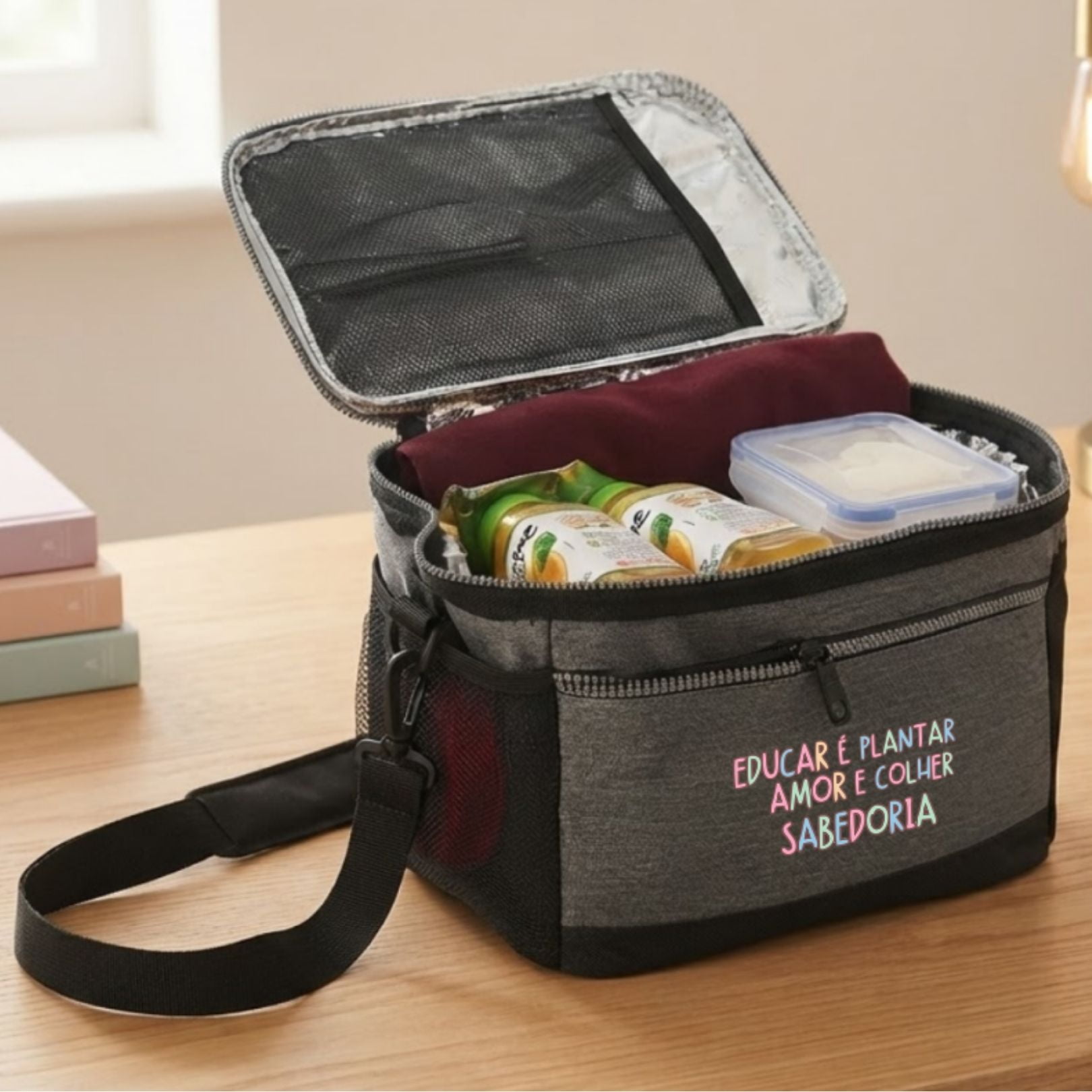 Brinde Presente Dia dos Professores Bolsa Térmica Personalizada Nylon 11L X04628