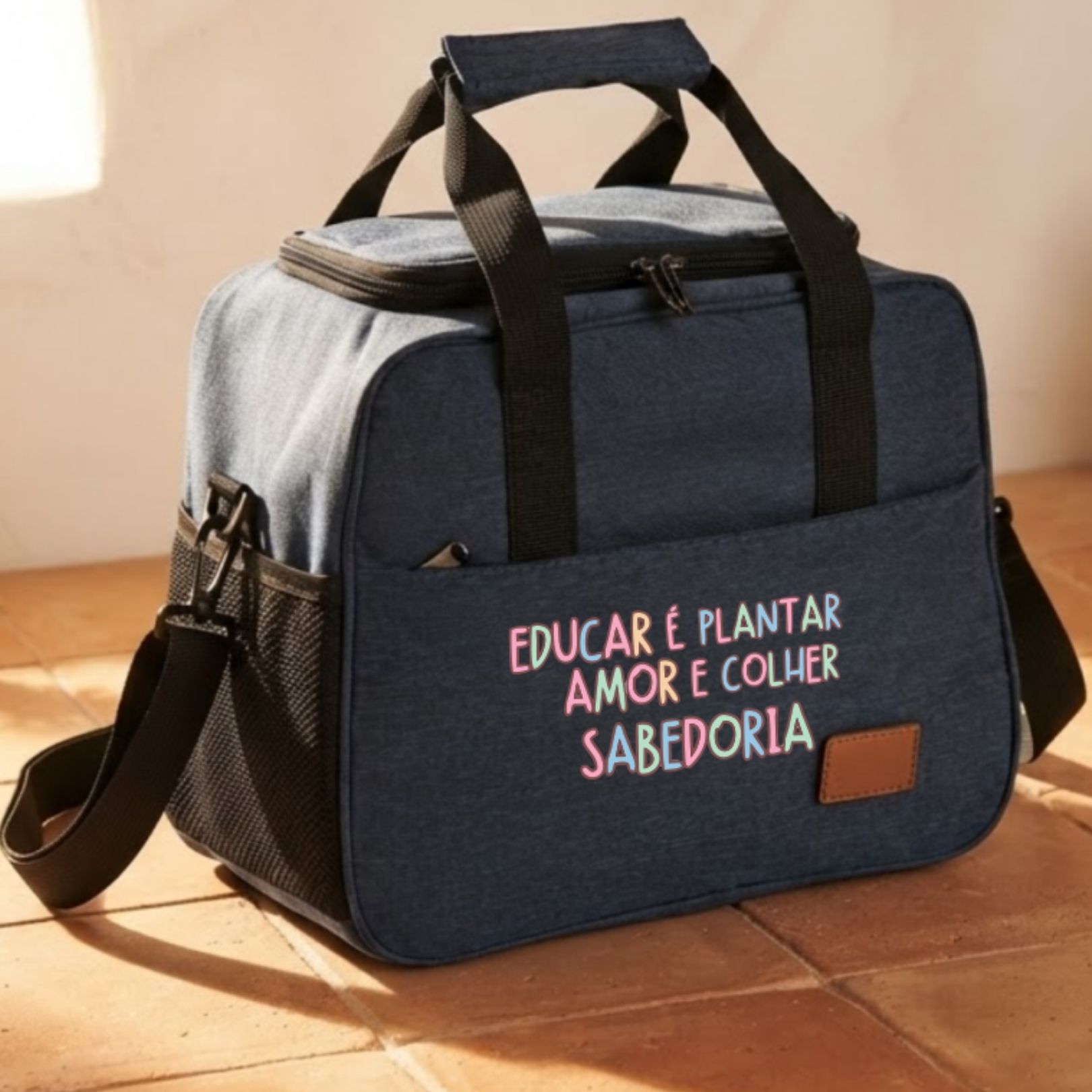 Brinde Presente Dia dos Professores Bolsa Térmica Personalizada Poliéster 20 Litros X18961