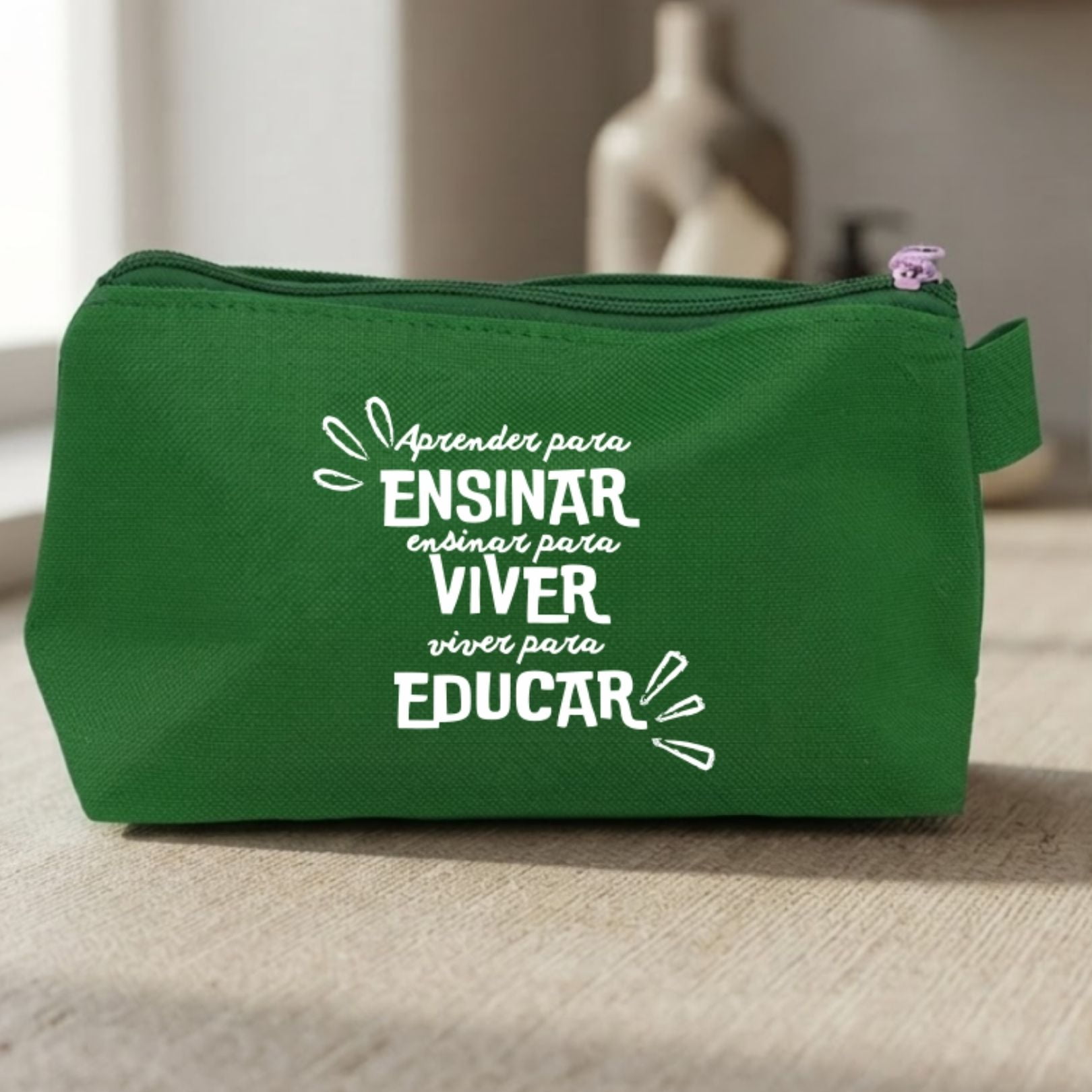 Brinde Presente Dia dos Professores Necessaire Personalizada Nylon X15121