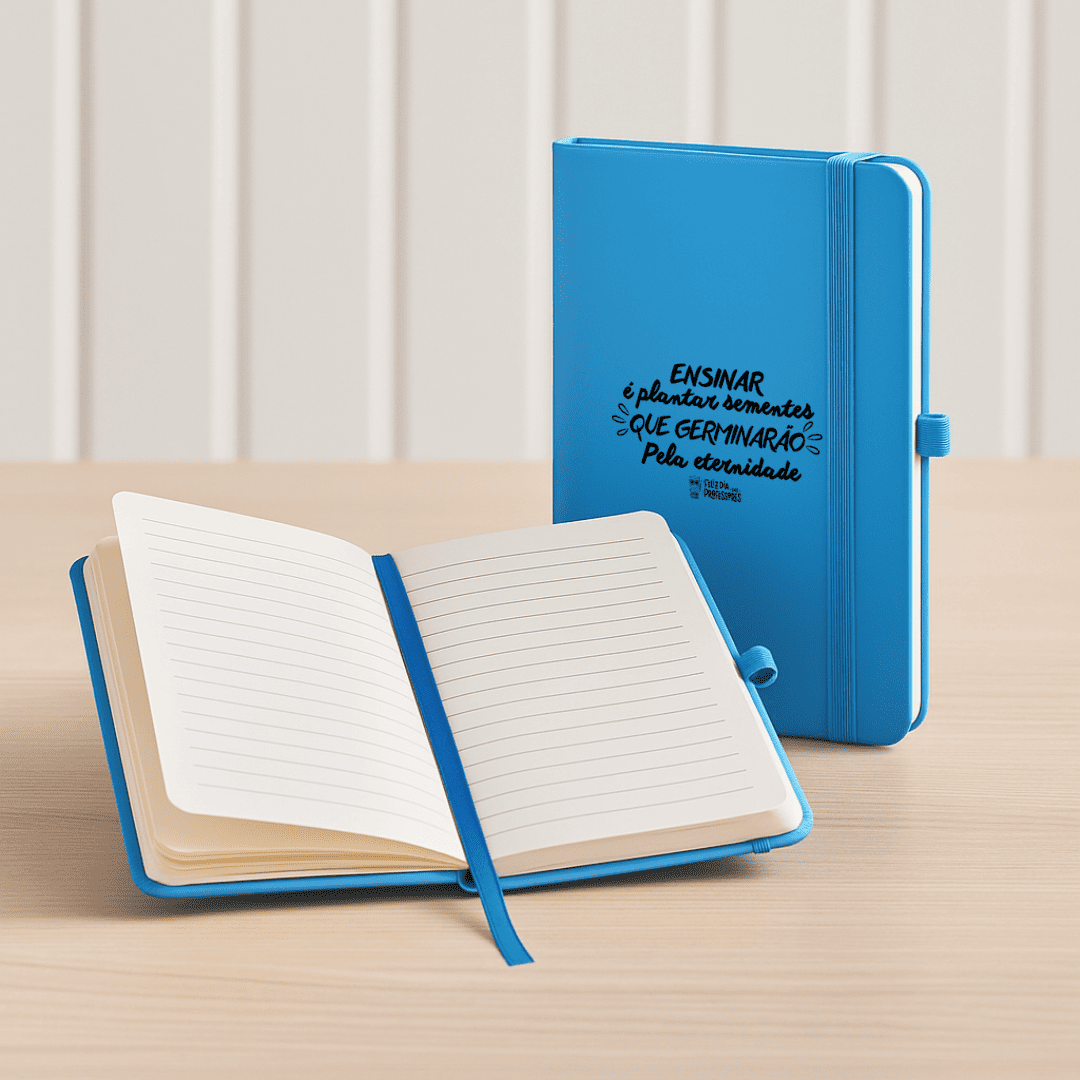 Brinde Presente Dia dos Professores Personalizado Caderno Personalizado Tipo Moleskine CAD003 Caderno