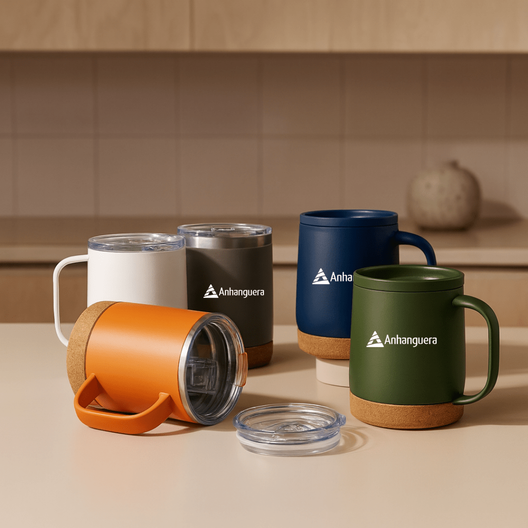 Brinde Presente Dia dos Professores Personalizado Caneca Térmica Personalizada Inox 400 ML X18838-PROF
