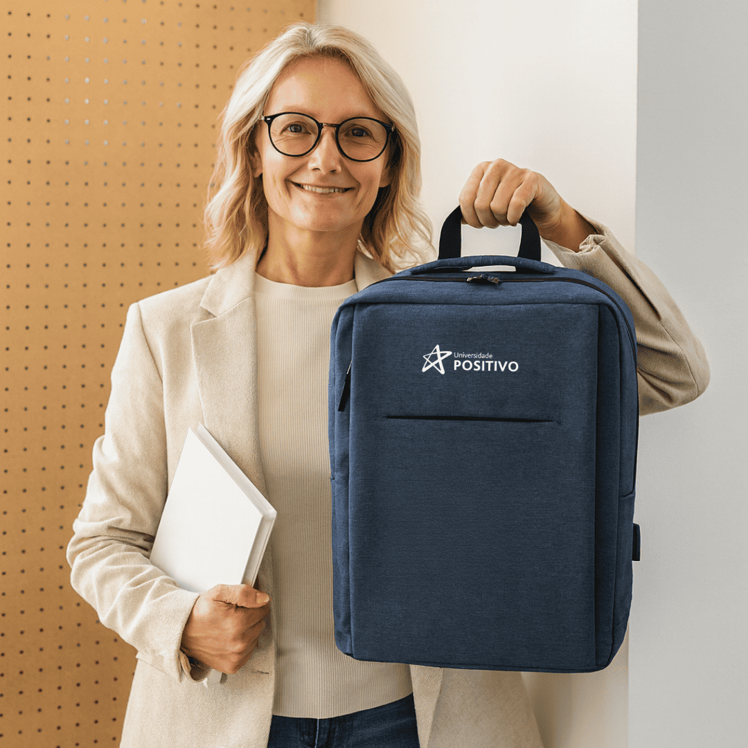 Brinde Presente Dia dos Professores Personalizado Mochila para Notebook 10 Litros Personalizada MSP92085-PROF