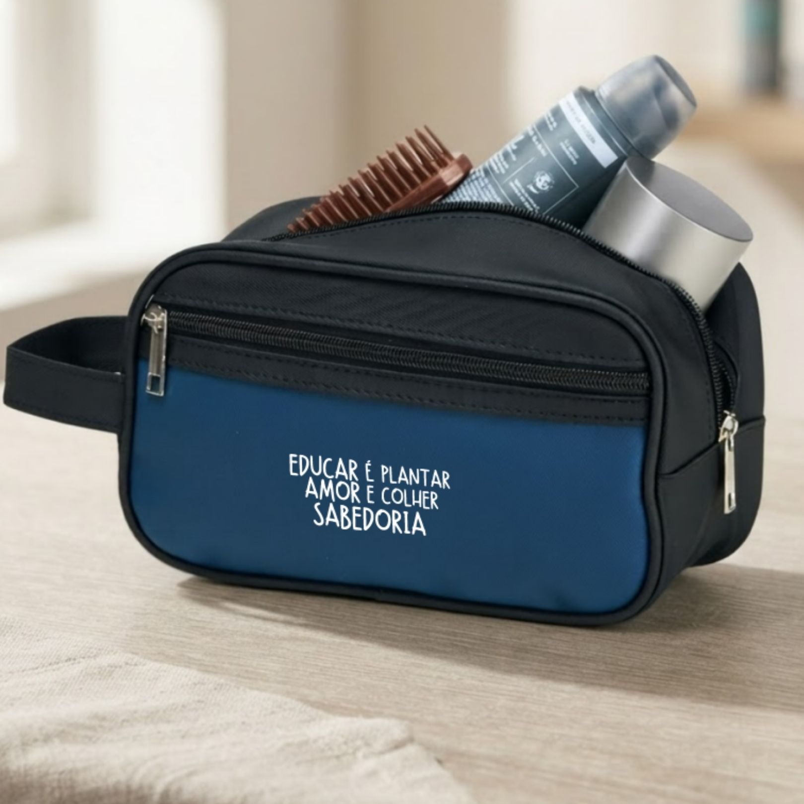 Brinde Presente Dia dos Professores Personalizado Necessaire Couro Sintético X19022