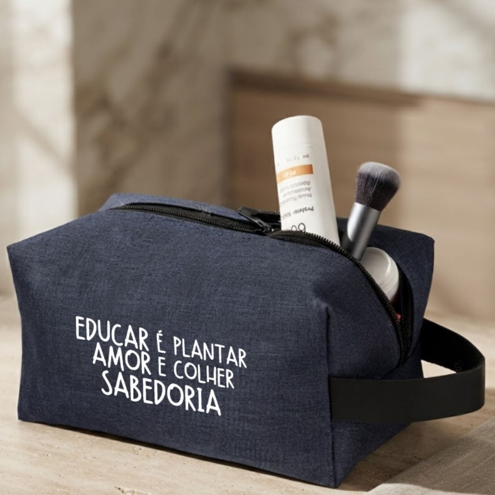 Brinde Presente Dia dos Professores Personalizado Necessaire Nylon X15276