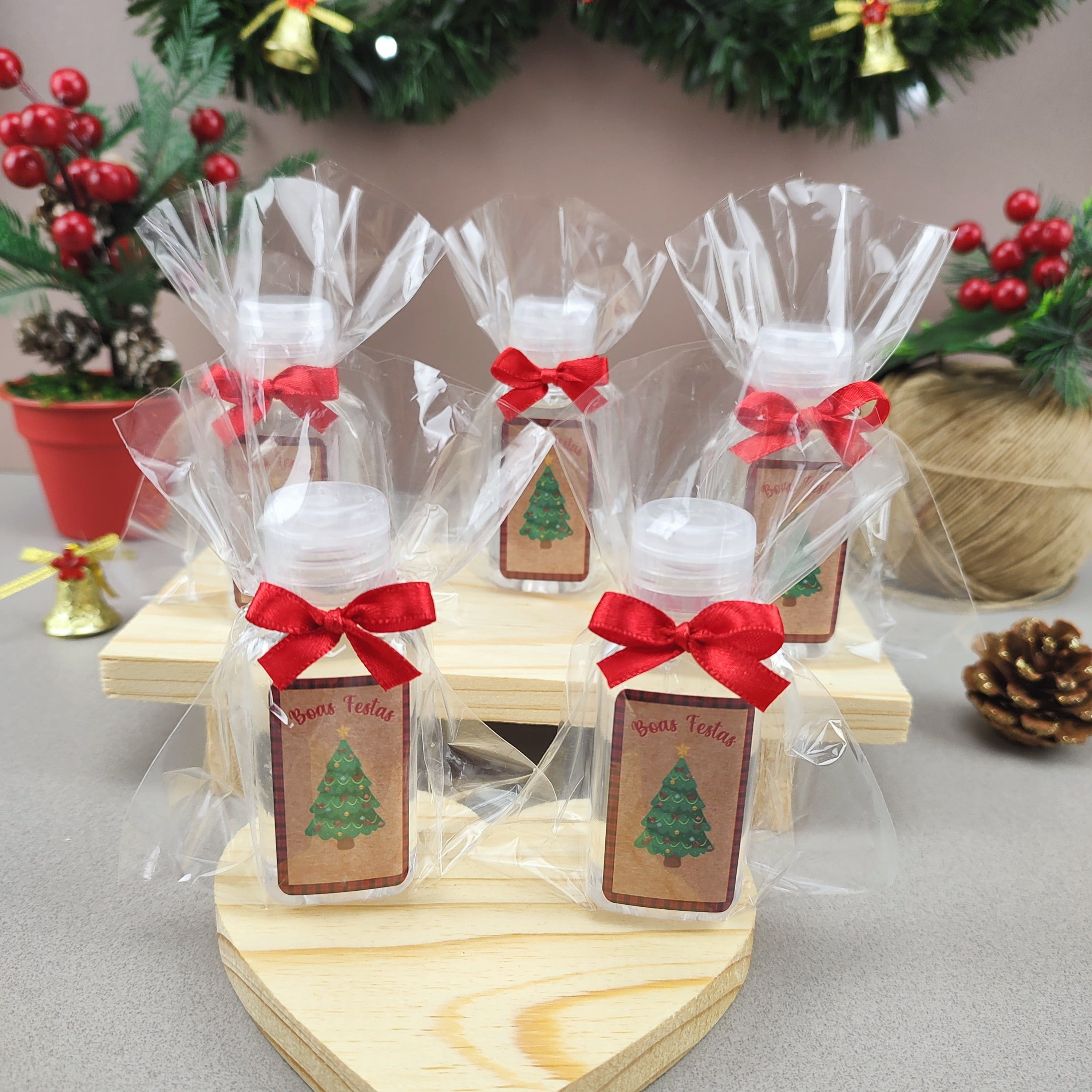 Lembrancinha Natal Álcool em Gel Pet 40ml