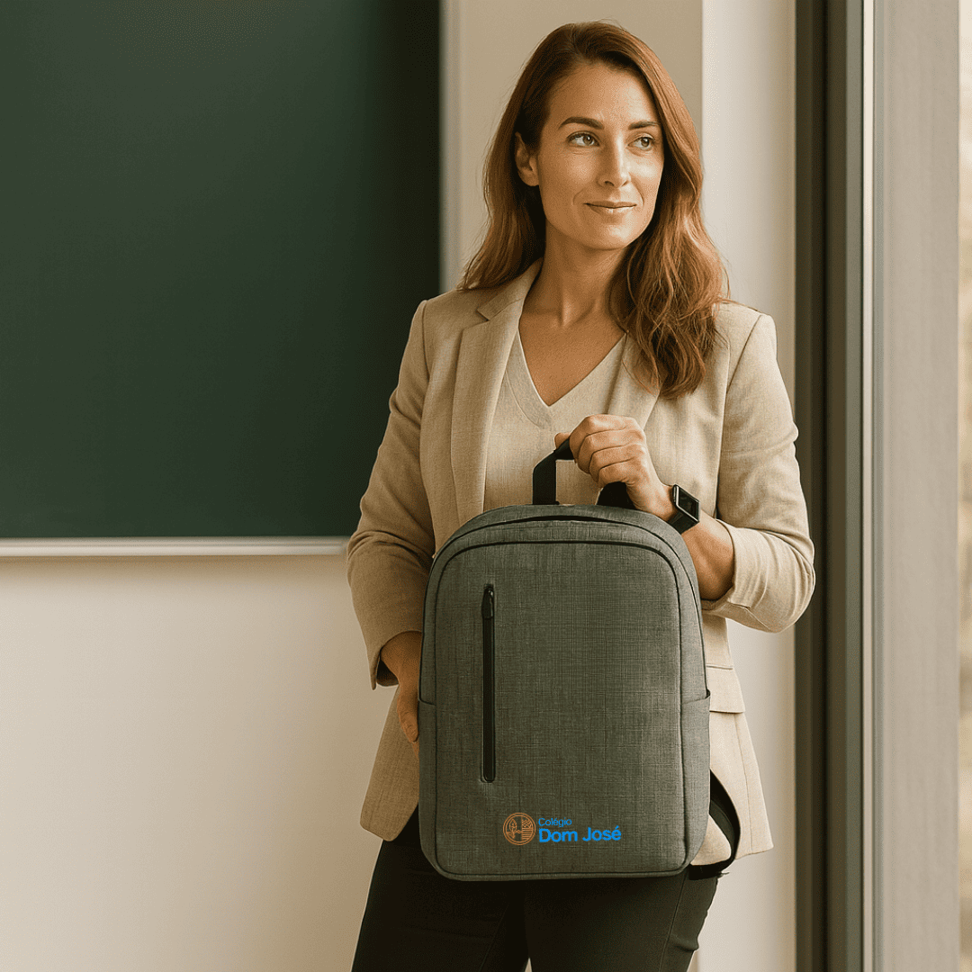 Brinde Presente Dia dos Professores Personalizado Mochila para Notebook Alça Almofadada Personalizada MSP92170-PROF