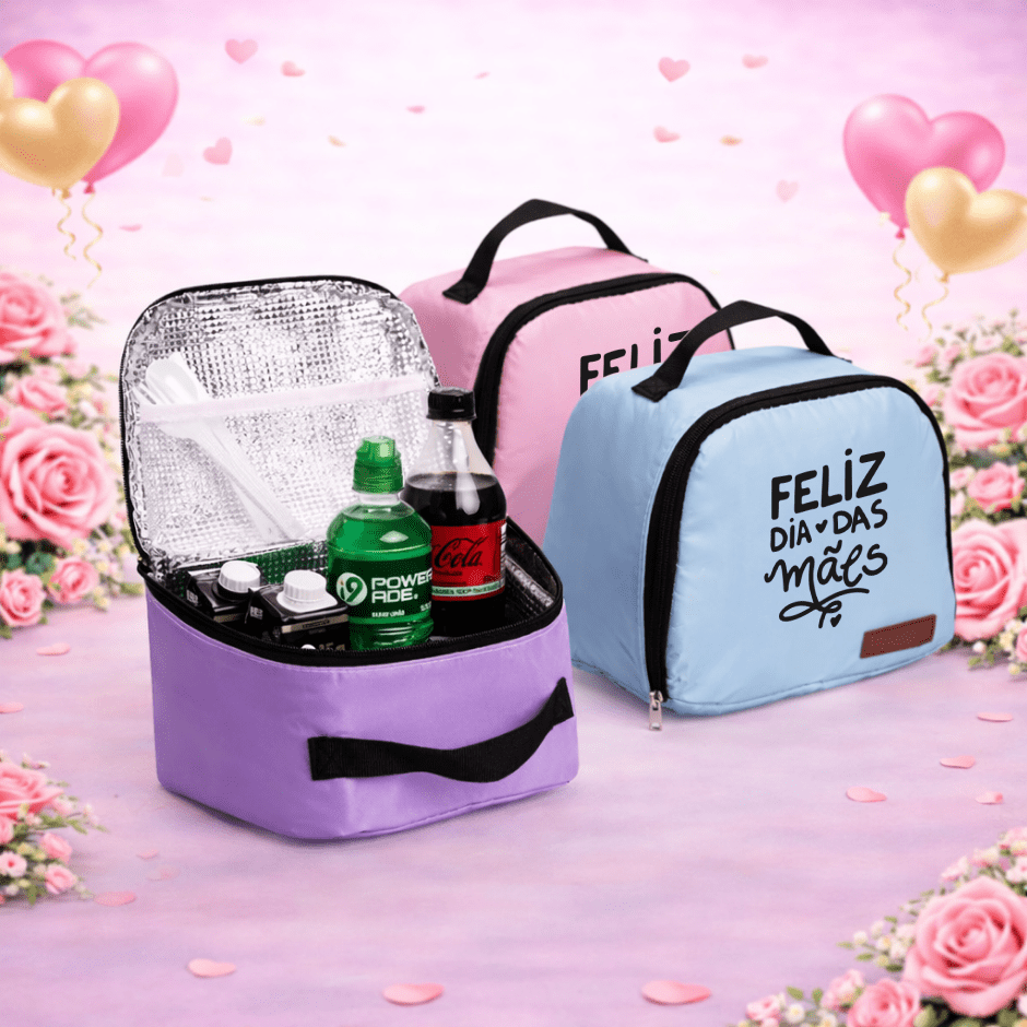 Brinde Dia Das Mães Personalizado Bolsa Térmica 8L Nylon X18951-MAE Brinde Personalizado