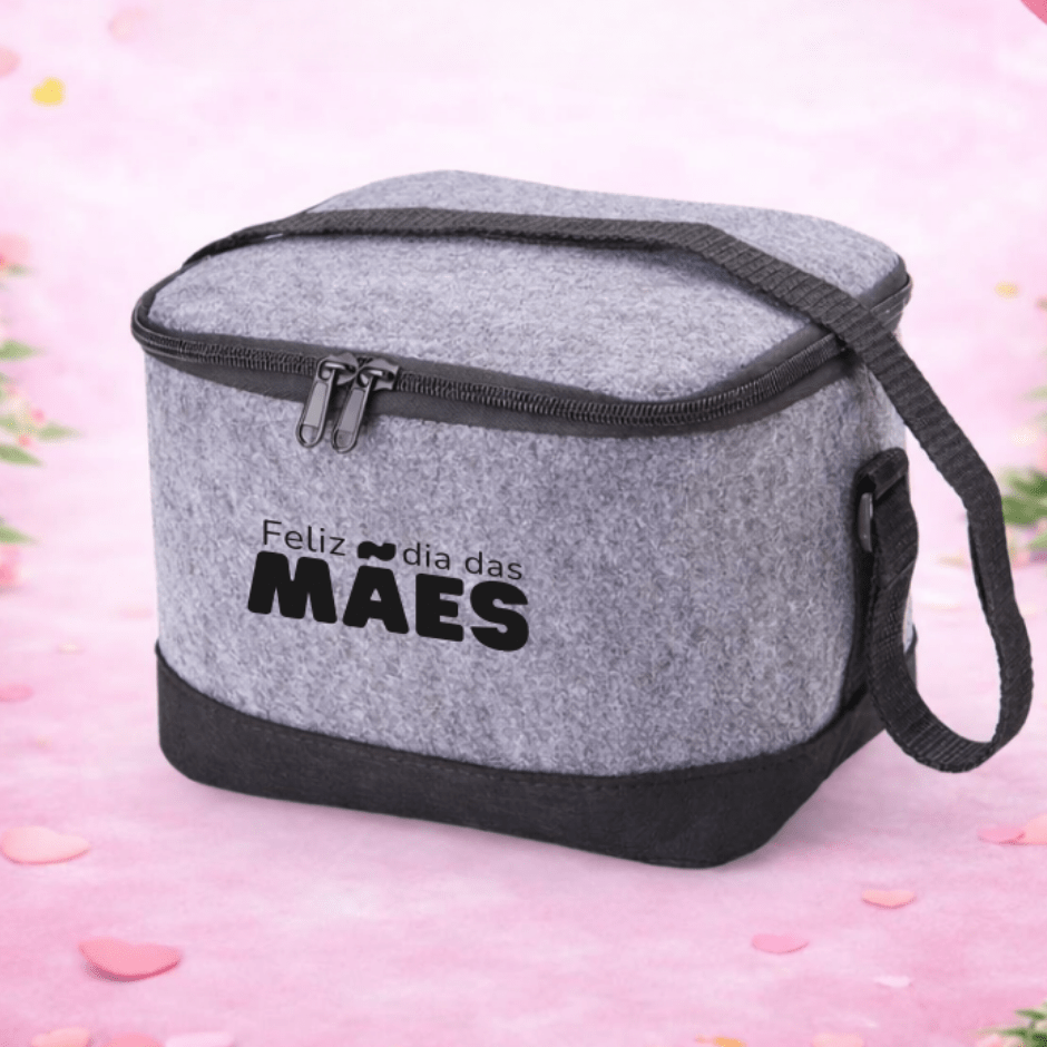 Brinde Dia Das Mães Personalizado Bolsa Térmica Feltro 6L X07085-MAE Brindes Personalizados