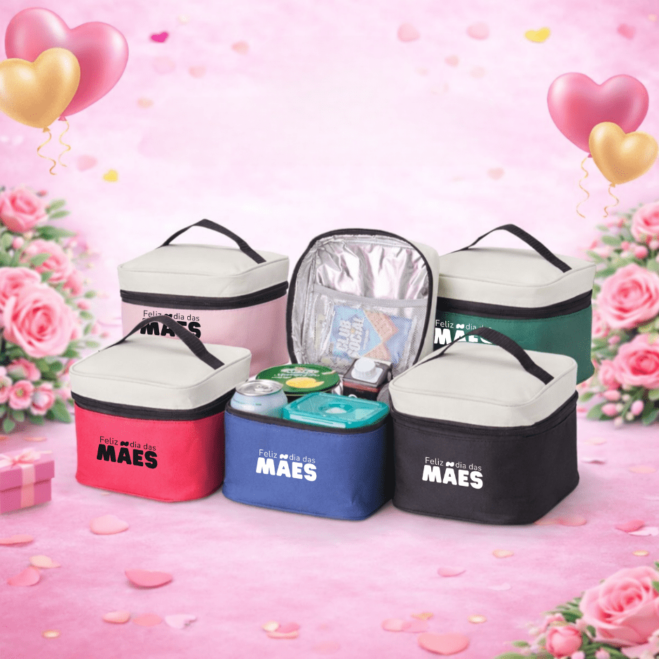 Brinde Dia Das Mães Personalizado Bolsa Térmica Nylon 4L X01331-MAE Brinde Personalizado