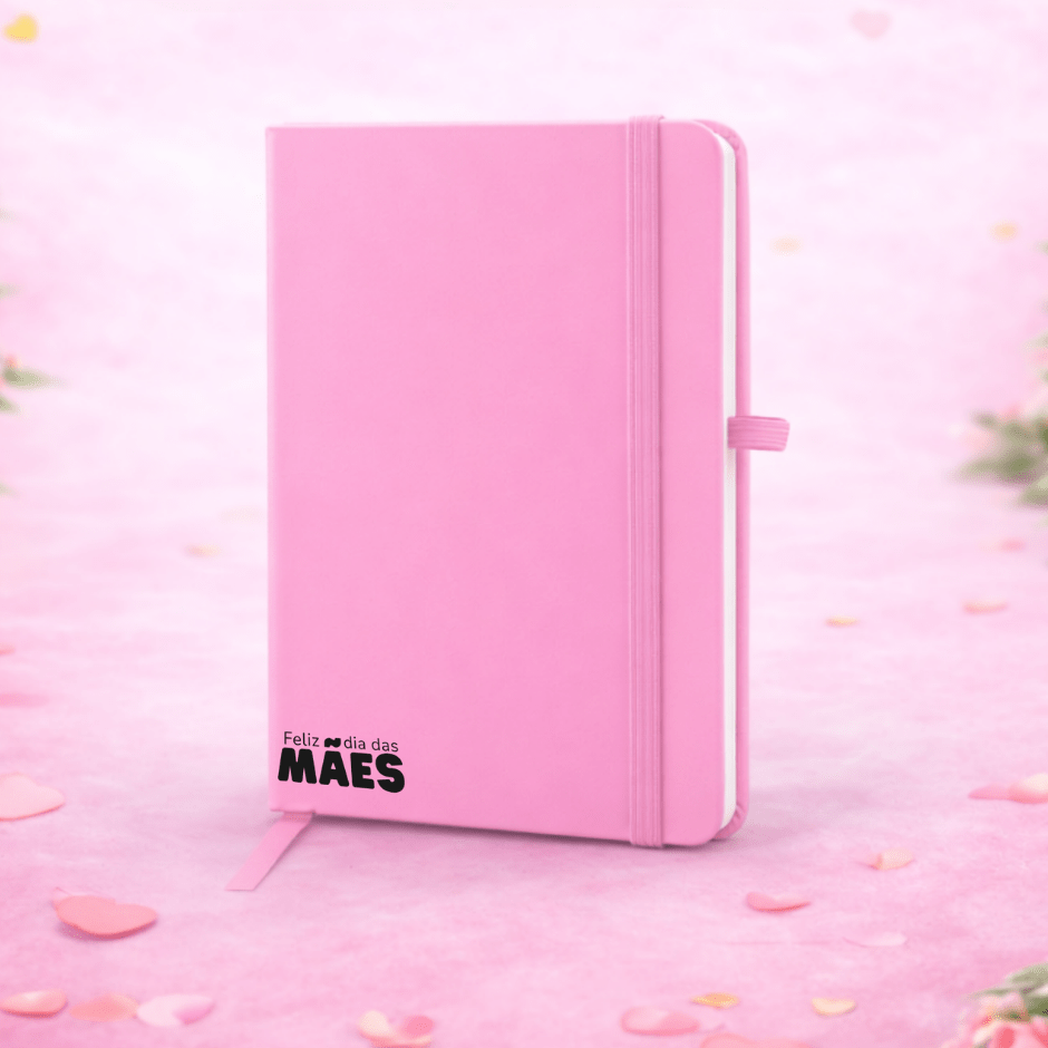 Brinde Dia Das Mães Personalizado Caderno Tipo Moleskine CAD004-MAE Brinde Personalizado