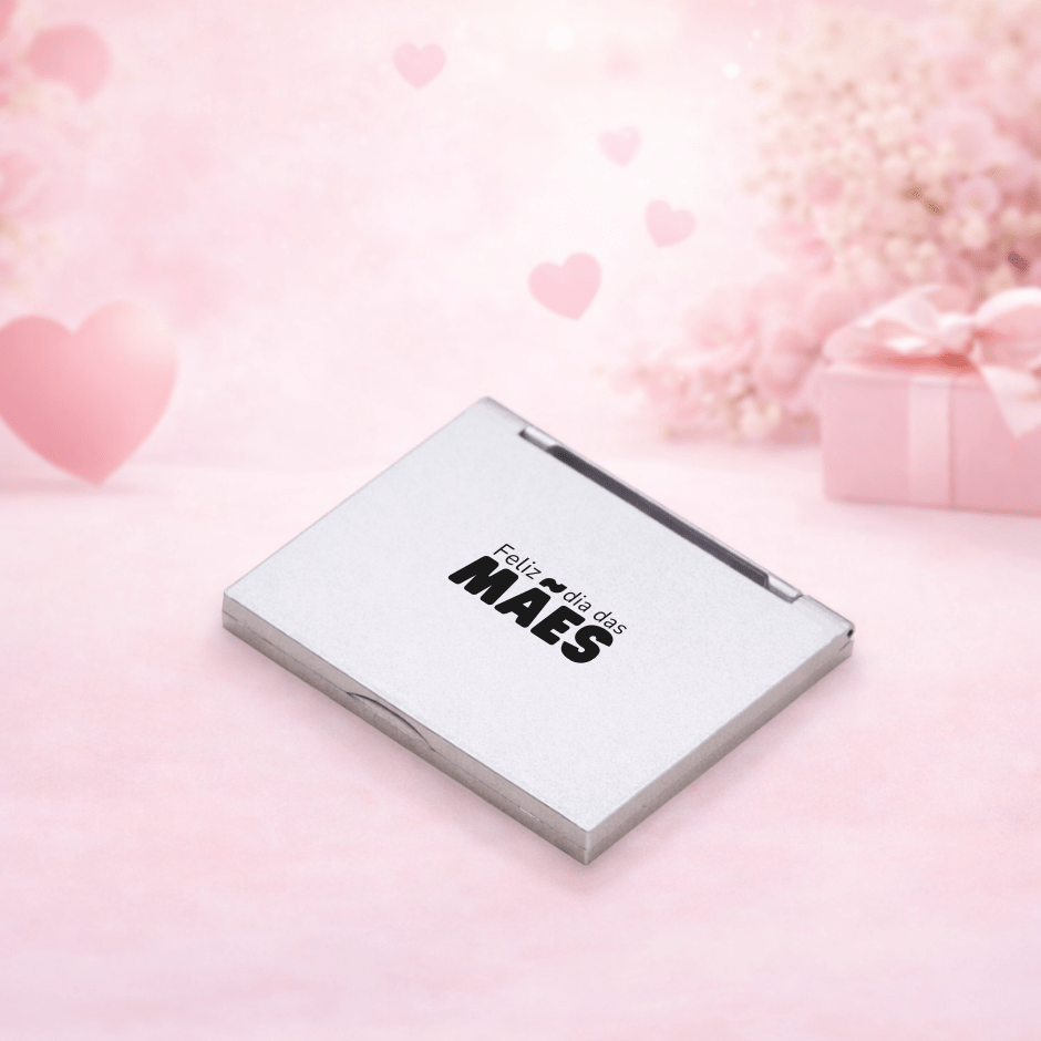 Brinde Dia Das Mães Personalizado Espelho Plástico Duplo X09810-MAE Brinde Personalizado