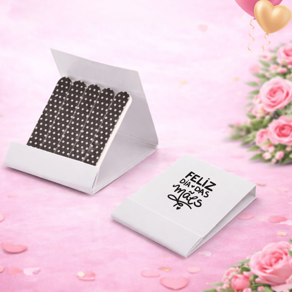Brinde Dia Das Mães Personalizado Kit Lixa 6 Lixas SP94856-MAE Brinde Personalizado