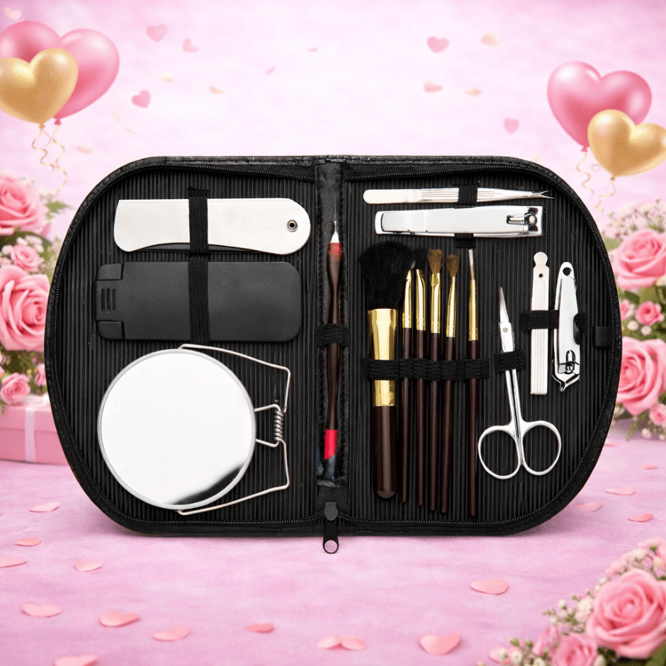 Brinde Dia Das Mães Personalizado Kit Manicure 15 Peças X10127-MAE Brindes Personalizados